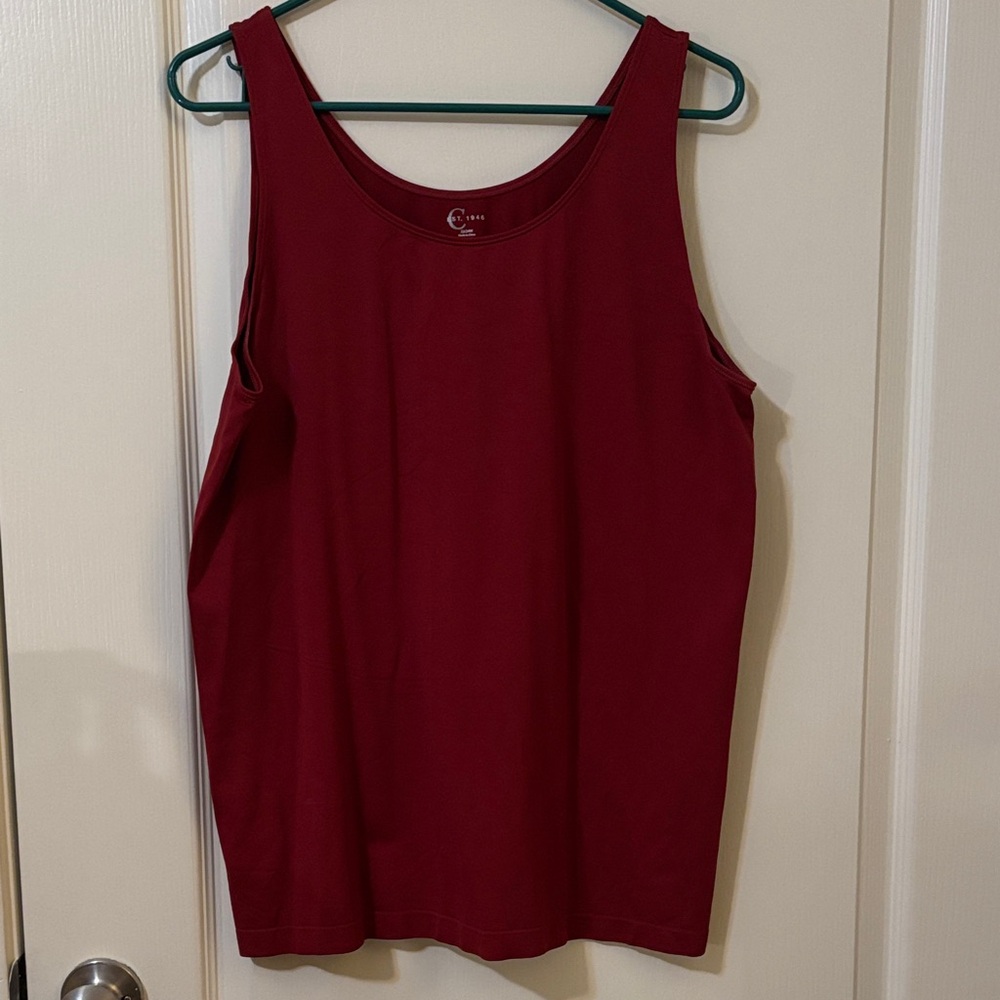 C EST. 1946 Women's Deep Red Layering Tank Top